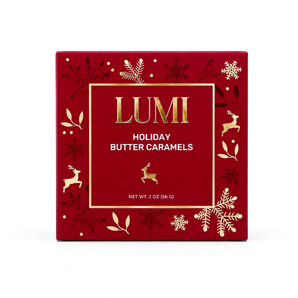 Holiday Butter Caramels – Red Box, 2 oz