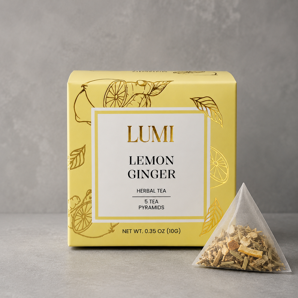 Lemon Ginger Herbal Tea - 5 pyramids