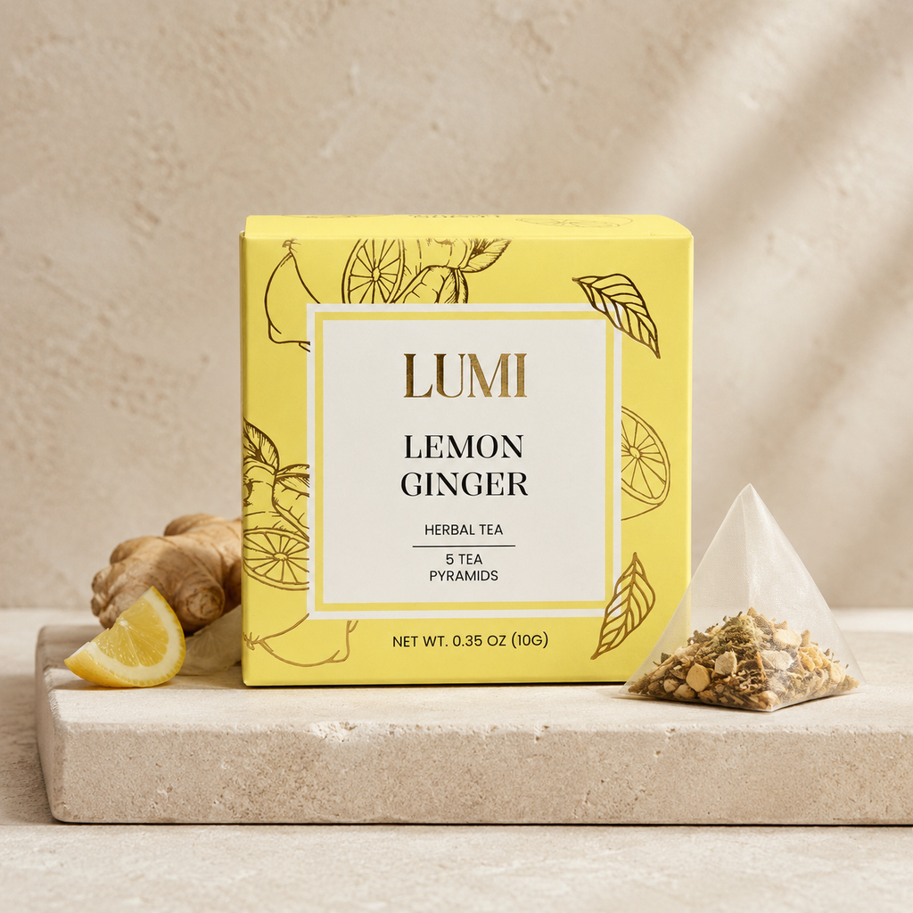 Lemon Ginger Herbal Tea - 5 pyramids