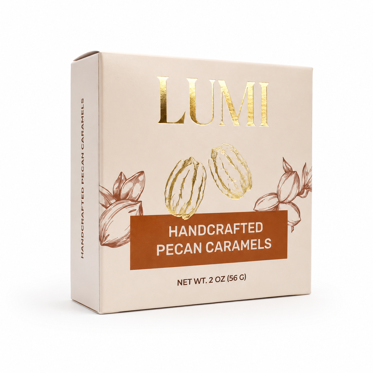 Handcrafted Pecan Caramels, 2 oz