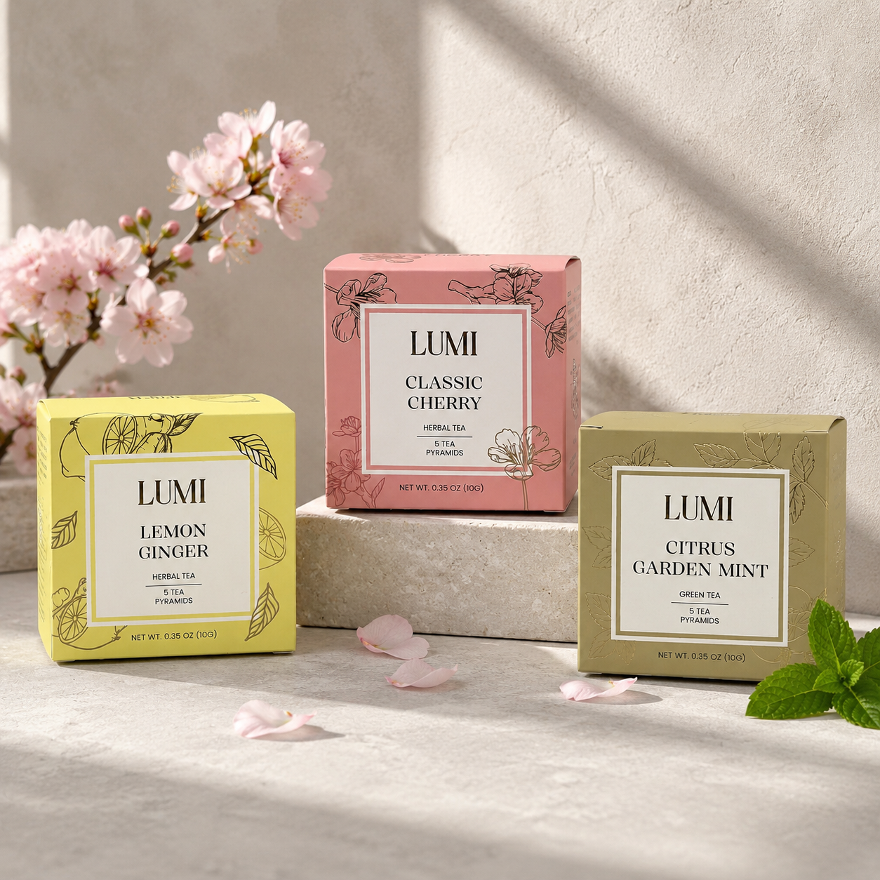 Citrus Garden Mint Green Tea - 5 pyramids