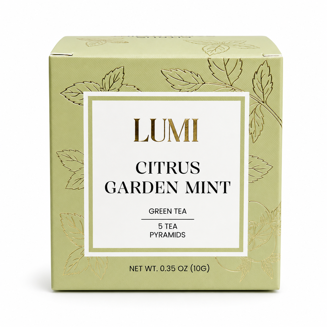 Citrus Garden Mint Green Tea - 5 pyramids