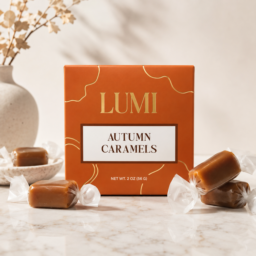 Autumn Caramels – Autumn Orange Box, 2 oz