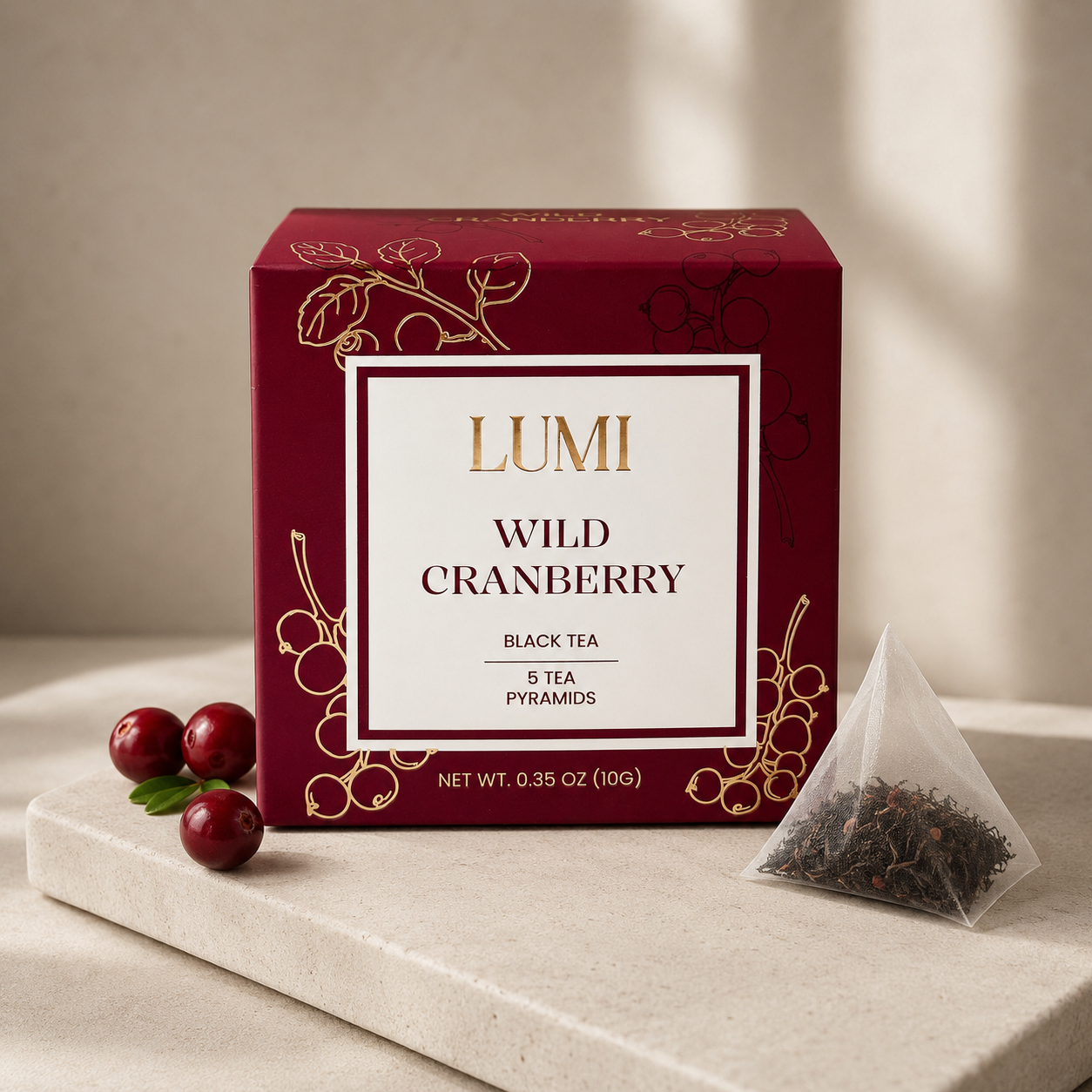 Wild Cranberry Black Tea - 5 pyramids